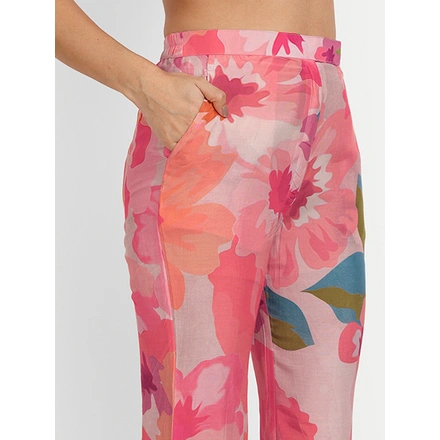 Pure Muslin Co-Ord Sets With Digital Print-M-5
