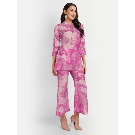 Pure Muslin Co-Ord Sets With Digital Print-S-1