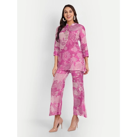 Pure Muslin Co-Ord Sets With Digital Print-S-2