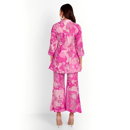 Pure Muslin Co-Ord Sets With Digital Print-S-3