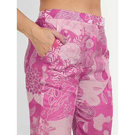 Pure Muslin Co-Ord Sets With Digital Print-S-5