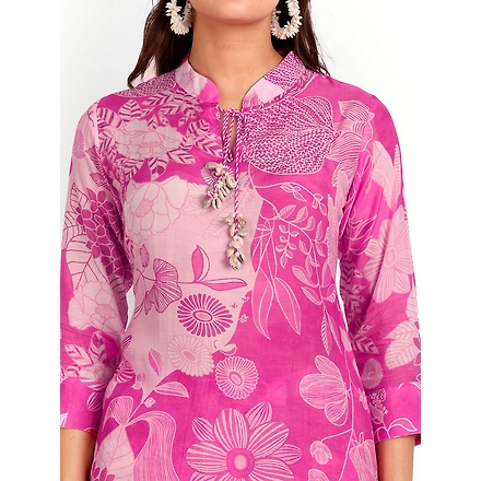 Pure Muslin Co-Ord Sets With Digital Print-M-4