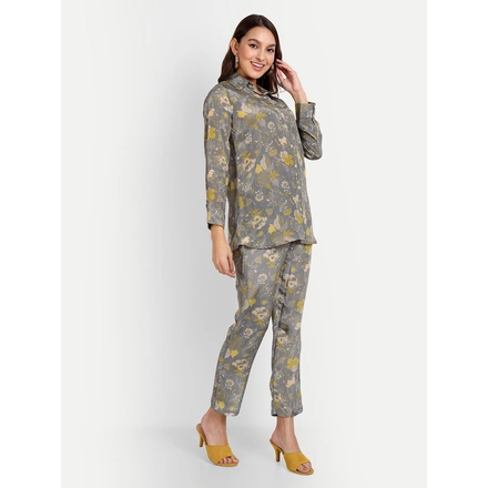 Pure Muslin Co-Ord Sets With Digital Print-S-1