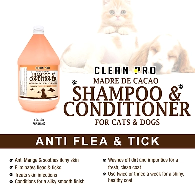 Clean Pro Madre de Cacao Dog And Cat Shampoo And Conditioner Gallon-PC02