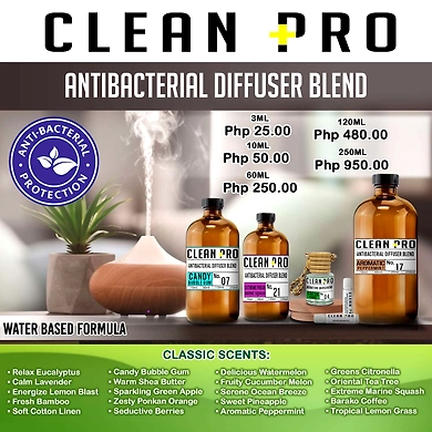 Clean Pro Antibacterial Diffuser Blend Soft Cotton Linen Scent-1