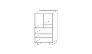 Customized Steel wardrobe storage furniture