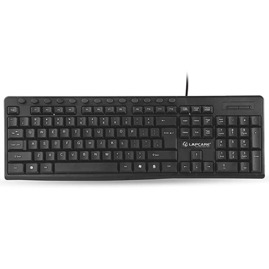 Lapcare E9 USB Multimedia Keyboard (Black)-E9