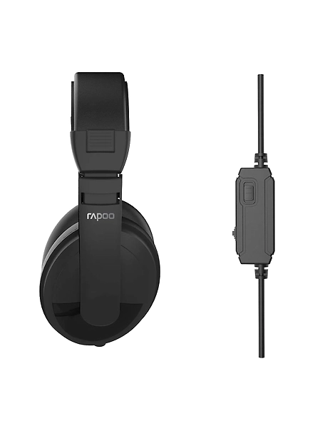 Rapoo HI50S Wired Stereo Headset (Black)-3