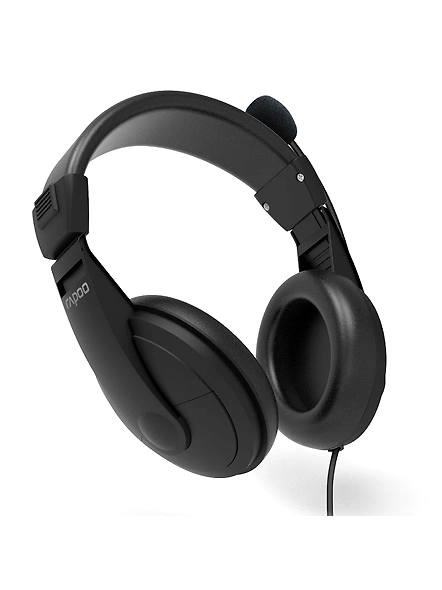 Rapoo HI50S Wired Stereo Headset (Black)-1