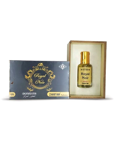 Zaibtan Royal noir concentrated apparel pocket attar for men and women Floral Attar (Natural)-Royalnoirattar10ml