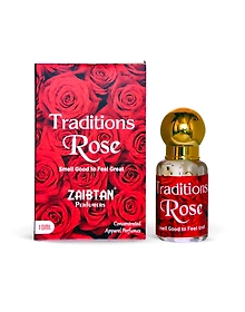 Zaibtan Traditions Rose concentrated apparel pocket attar for men and women Floral Attar (Rose)