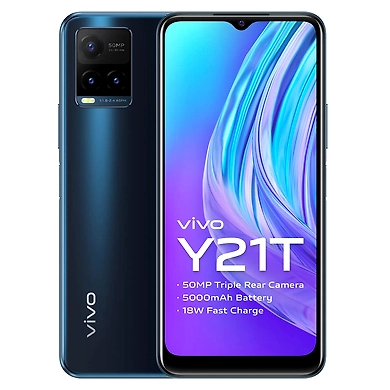 Vivo Y21T (Midnight Blue, 4GB RAM, 128GB ROM)-GT116