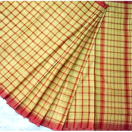 Bobbili Natural Dye Cotton Saree-HWNDFCS024
