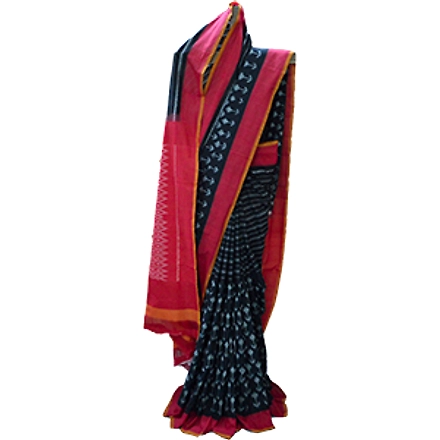 Cotton Ikat Saree-ABCIS002