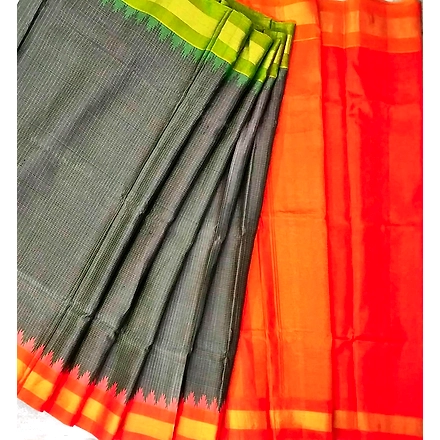 Gadwal Kuttu Pure Silk Saree-ABGKSS024