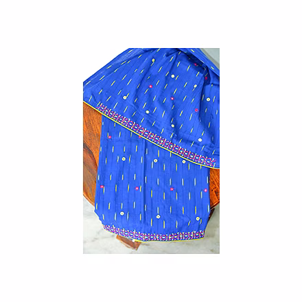 Hand Embroidered Ikat Blouse Pieces-HEBP0017