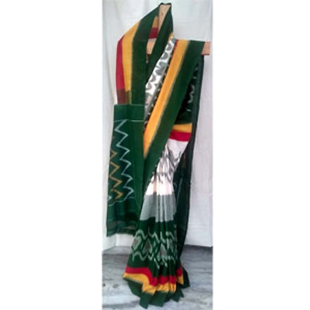 Ikat Cotton Saree-ABHSZWICS021