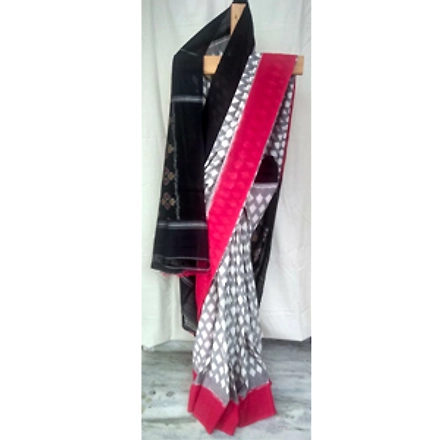 Ikat Cotton Saree-ABHSZWICS022