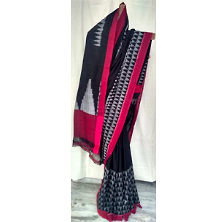 Ikat Cotton Saree-ABHSZWICS023