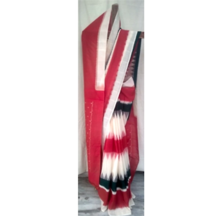 Ikat Cotton Saree-ABHSZDICS024