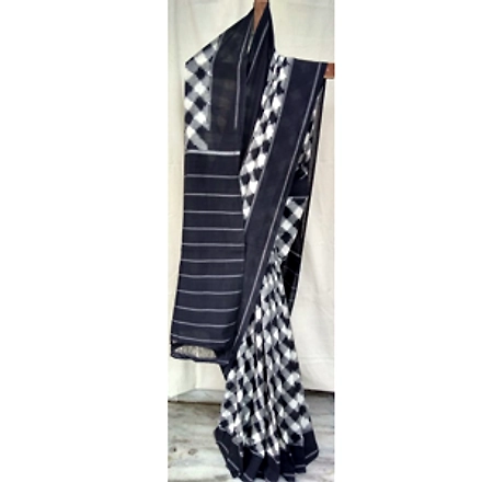 Ikat Cotton Saree-ABHSZDICS029