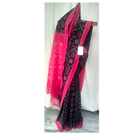 Ikat Cotton Saree-ABHSZWICS039