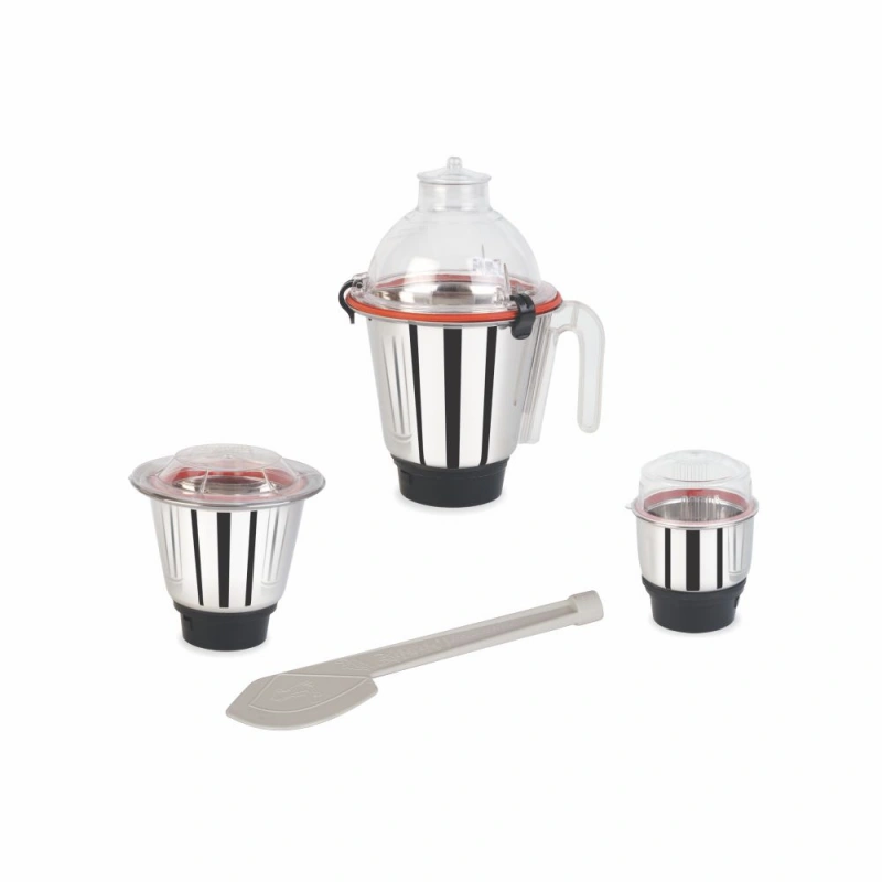 Jaipan 750-Watt Machines Fine Grinder with 3 Stainless Steel Jars-1