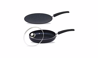 Jaipan Non Stick 2PCS Gift Set Spatter Series - Black