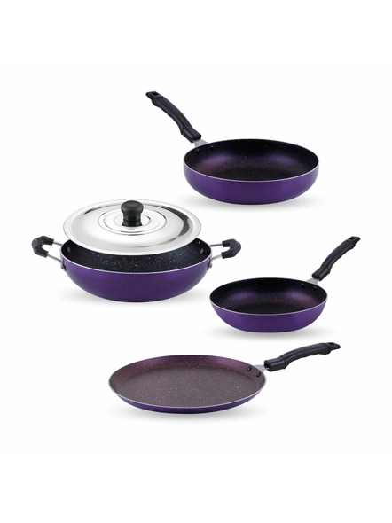 Jaipan Non Stick Cookware Gift Set 4 Pcs Purple-JAIPAN70