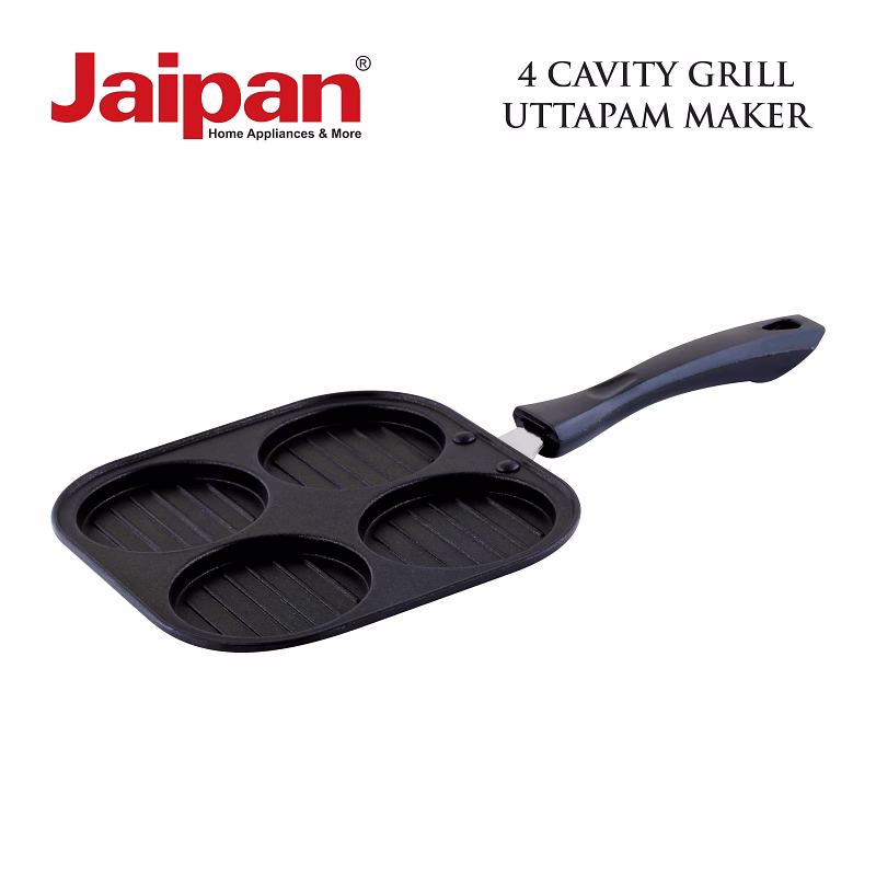 Jaipan Non Stick 4 Cavity Grill Uttapam maker image 1