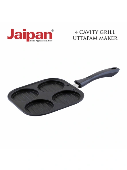 Jaipan Non Stick 4 Cavity Grill Uttapam maker-1