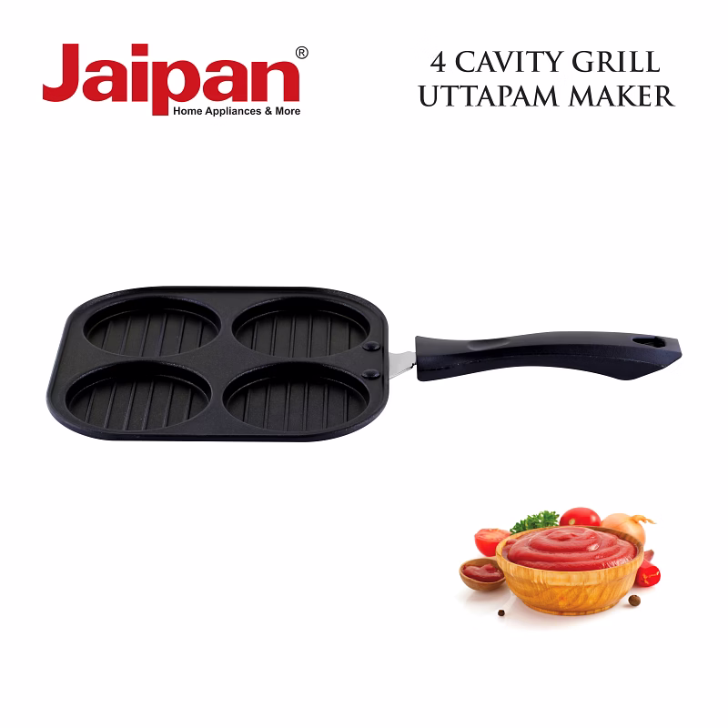 Jaipan Non Stick 4 Cavity Grill Uttapam maker image 2