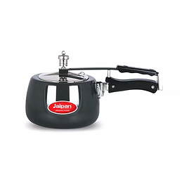 jaipan black beauty 5 ltr hard anodised contura pressure cooker inner lid