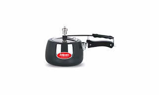Jaipan Black Beauty  5 Ltr Hard Anodised Contura Pressure Cooker inner lid