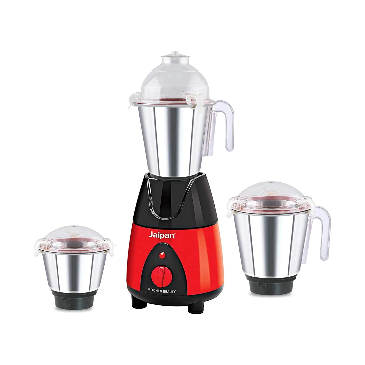 Jaipan 850-Watt Kitchen Beauty Mixer Grinder (Red/Black)-JPKB0069