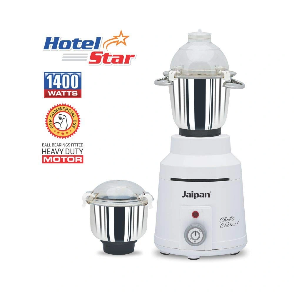 Jaipan 1400 Watts Hotel Star Mixer Grinder (White_)2 Jars-1