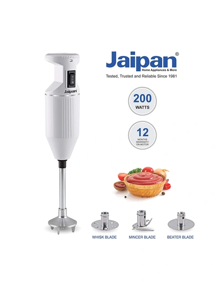 Jaipan JP_PBL 200-Watt Portable Blender (White)-1