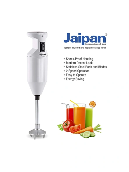 Jaipan JP_PBL 200-Watt Portable Blender (White)-2