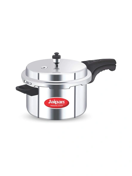 Jaipan Aluminium Star 5 Litres Pressure Cooker with Outer Lid,Silver-JPAP0100