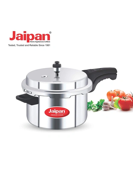 Jaipan Aluminum Ultima 2 litres Pressure Cooker with Outer Lid, Silver-1