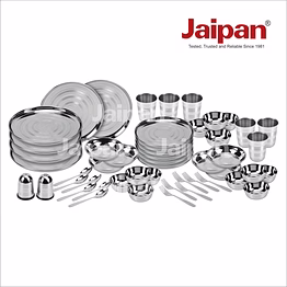 Jaipan 50 pcs Stainless Steel Dinner Set