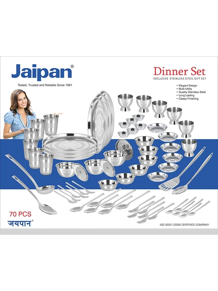 JAIPAN 70PCS Stainless Steel Dinner Set-JPDS0273