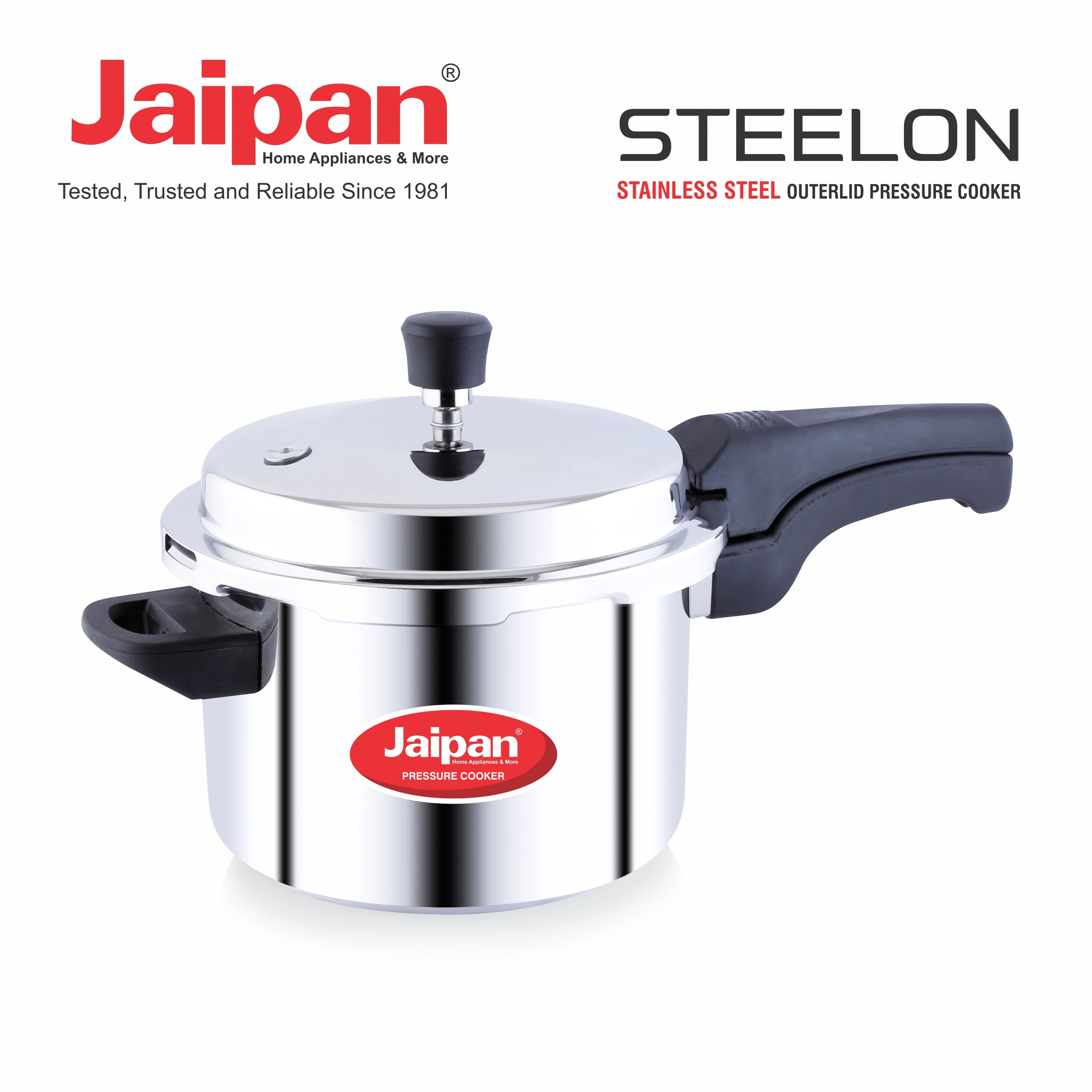 Jaipan SteelX - S 3 Litre Pressure Cooker with Outer Lid-1