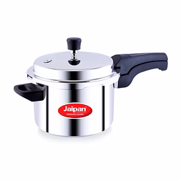 jaipan steelx - s 3 litre pressure cooker with outer lid