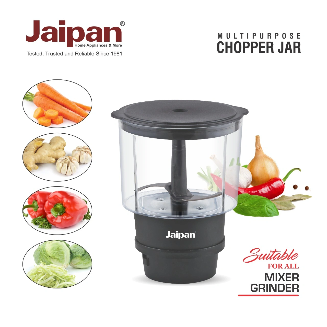 Jaipan Multi Purpose Chopper Jar-3