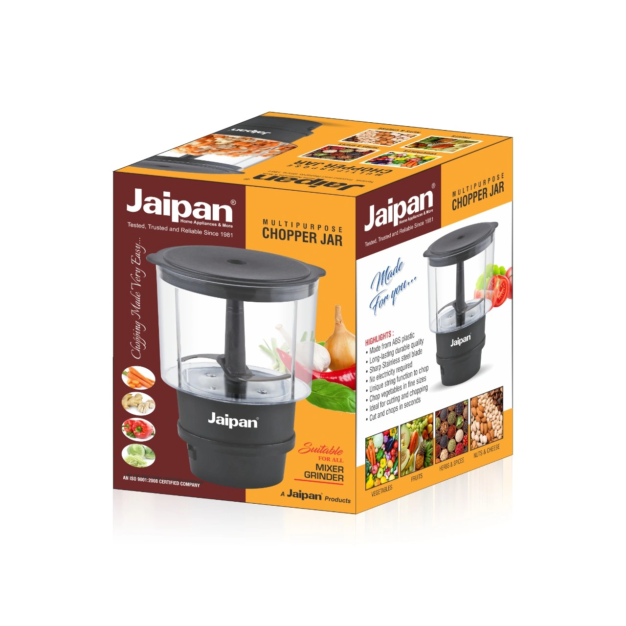 Jaipan Multi Purpose Chopper Jar-5