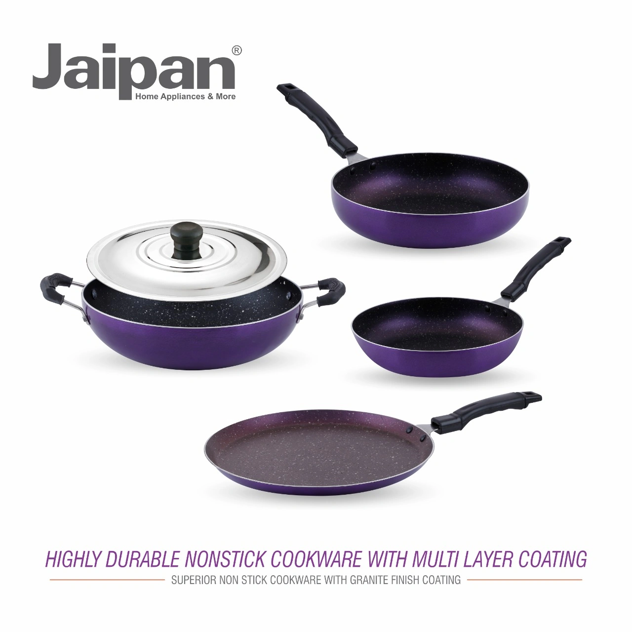 Jaipan Non Stick Gift Set 4 Pcs Purple-4