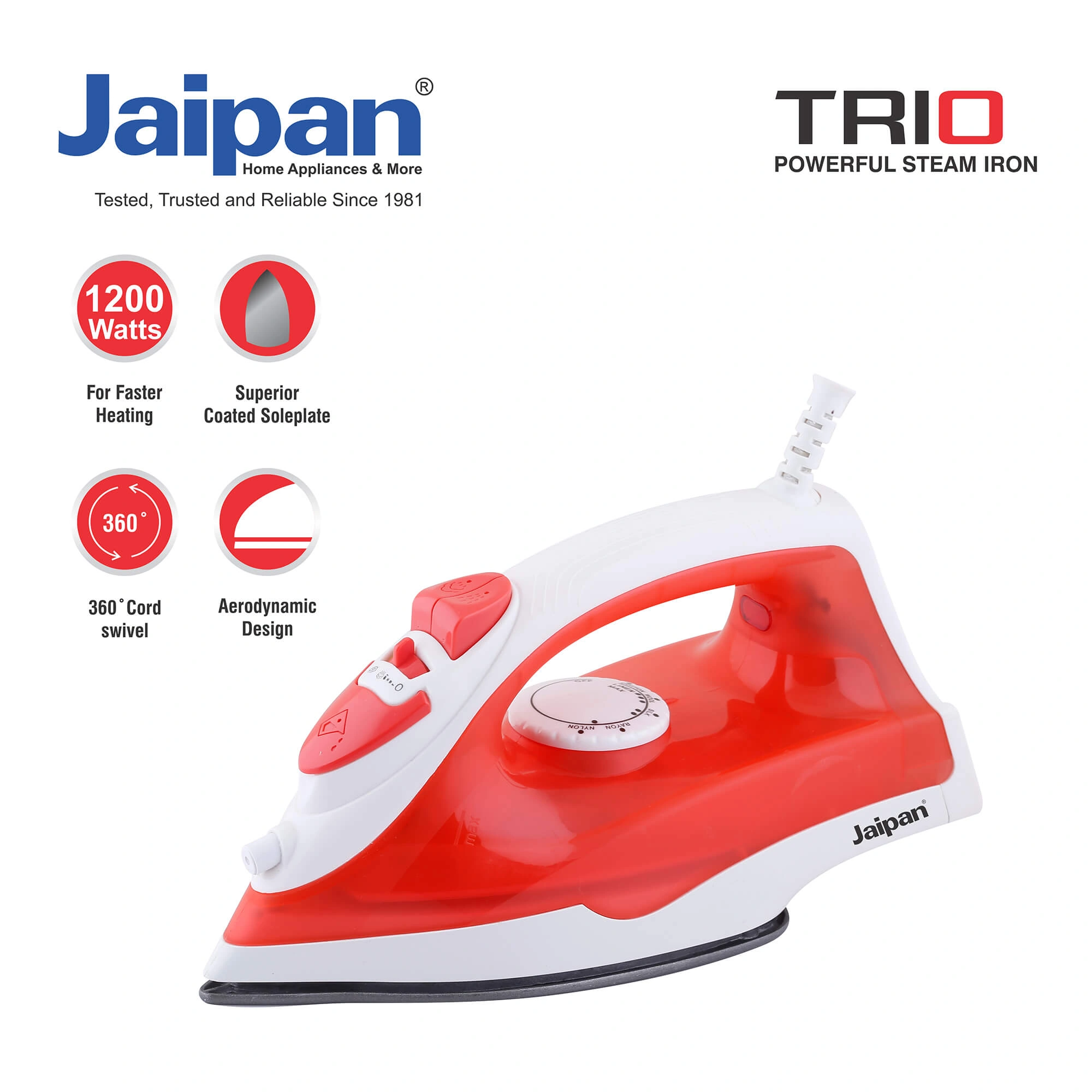 Jaipan JP_SI_Trio 1200-Watt Steam Iron-3