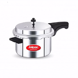 jaipan ultima aluminum 10 litres pressure cooker with outer lid, silver