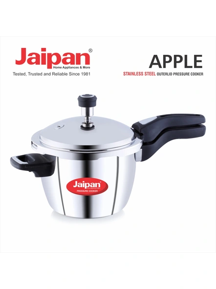 Jaipan 3.3 Litre Royal apple Pressure cooker with Outer Lid-1